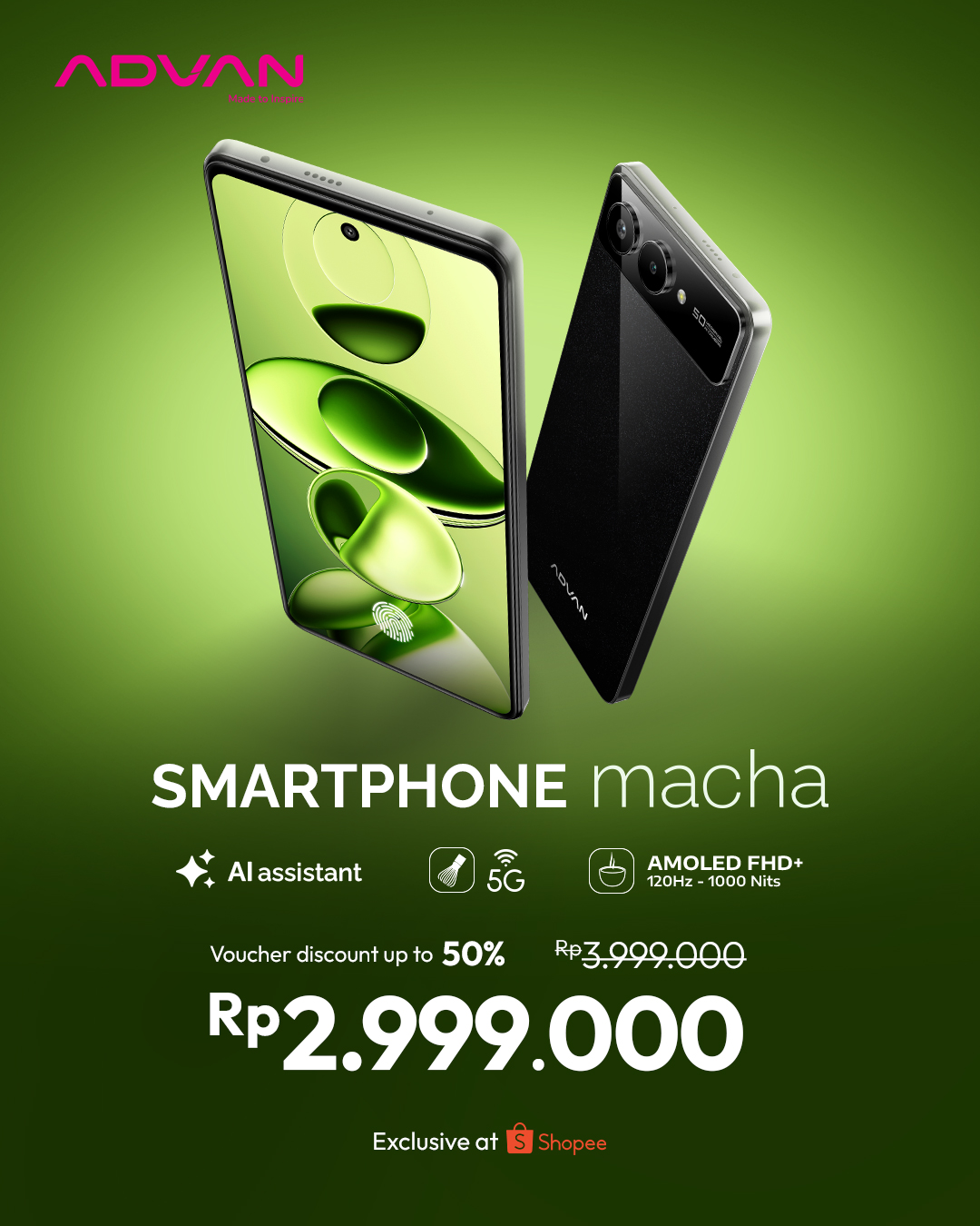 Advan Macha resmi rilis (9/12).
