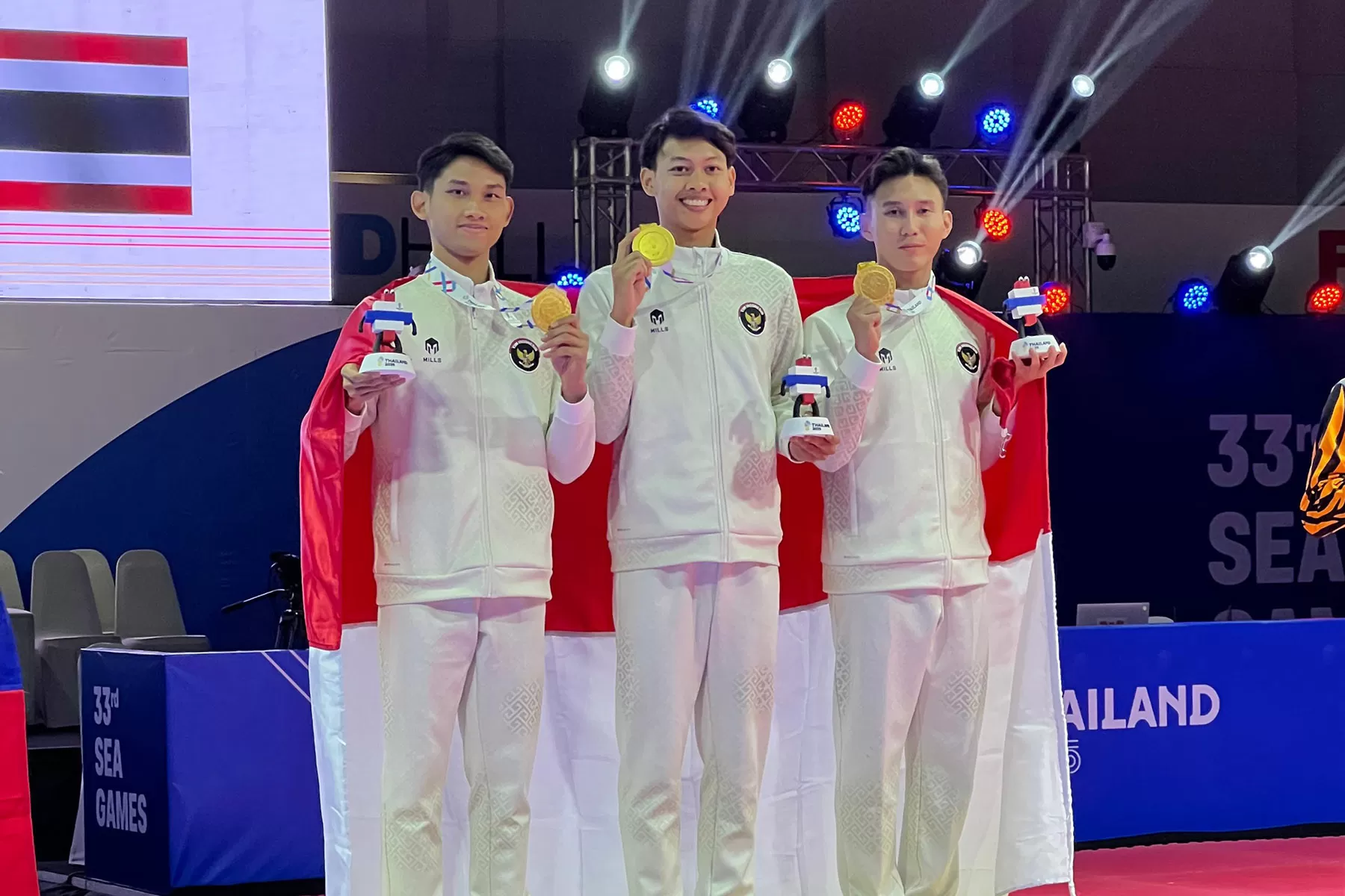 Timnas taekwondo Indonesia berhasil raih medali emas pertama untuk Indonesia di ajang Sea Games 2025.