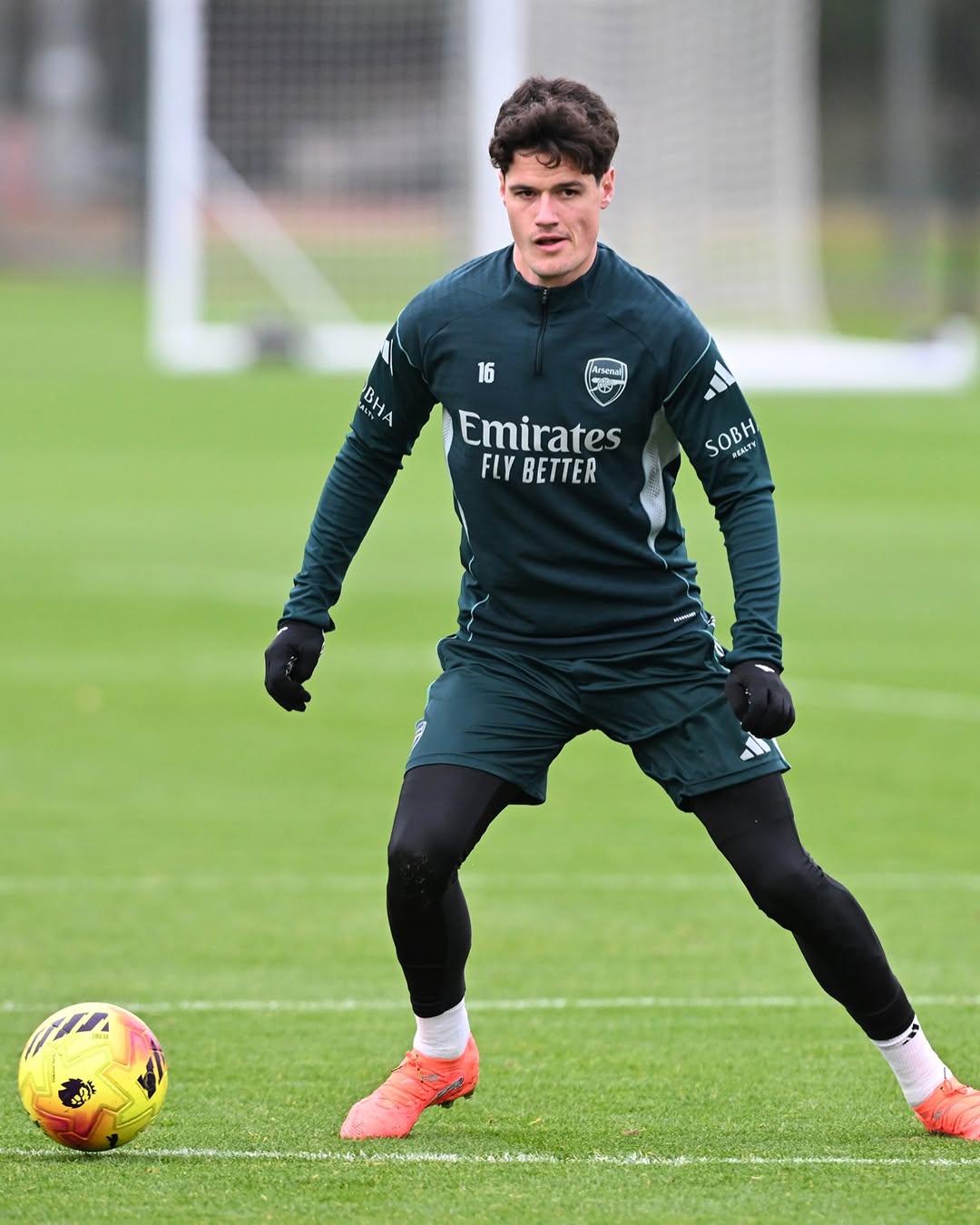 Sesi latihan Arsenal jelang laga menjamu Wolves.