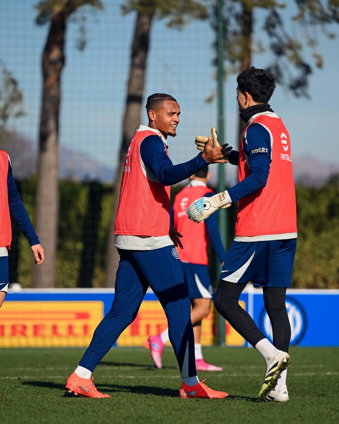 Sesi latihan Inter Milan.