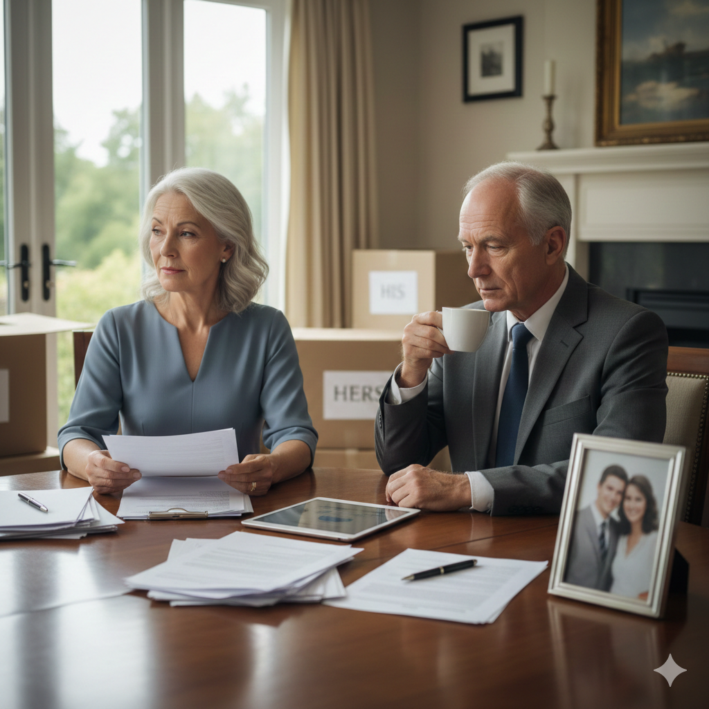 Ilustrasi sebuah pasangan yang mengalami Gray Divorce.