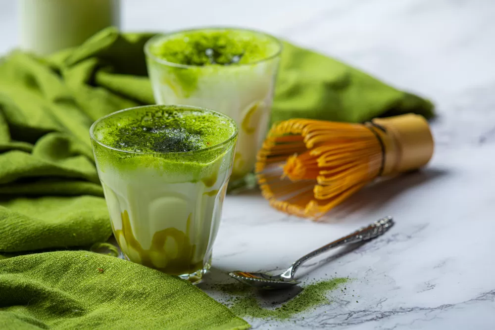 Ilustrasi minuman macha.