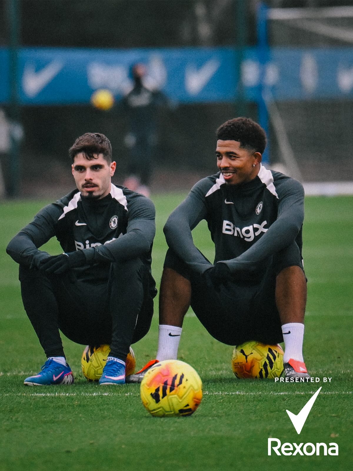 Sesi latihan Chelsea jelang pertandingan menghadapi Aston Villa.
