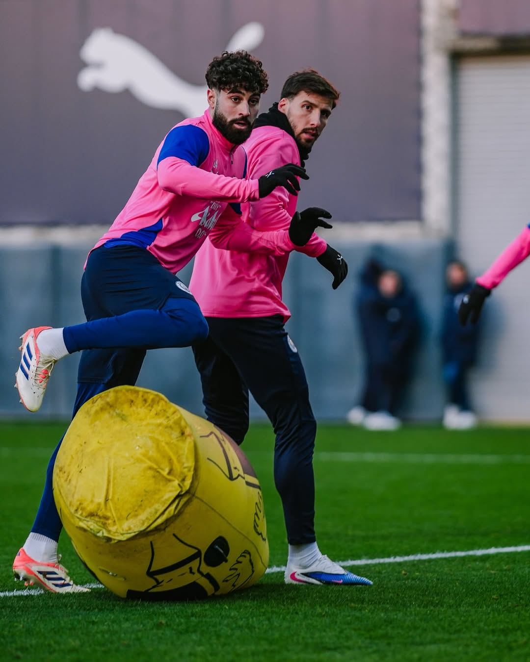 Sesi latihan Man City jelang laga menghadapi Nottingham.