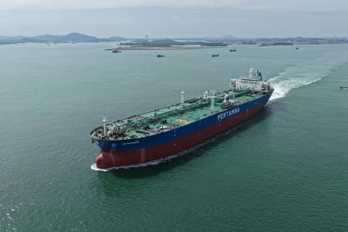 Ilustrasai kapal tanker minyak.