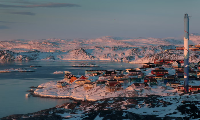 Desa Ilulissat di Greenland.