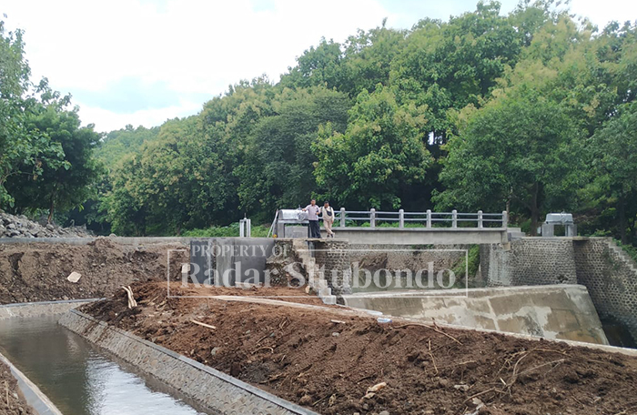 PASKA PEMBANGUNAN: Dam Siguwo kini sudah berfungsi kembali mengairi ratusan hektare sawah.