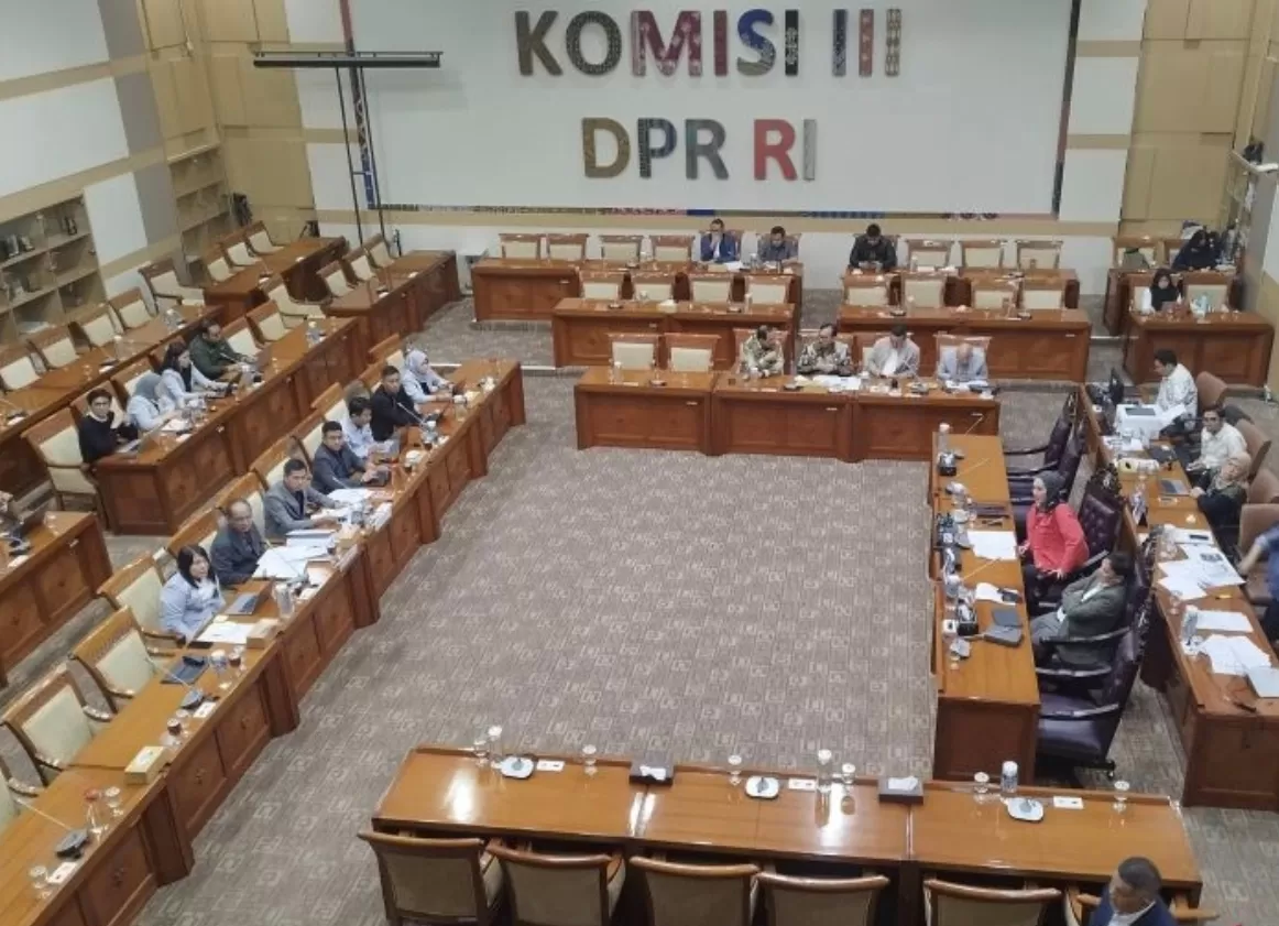 Ilustrasi rapat Komisi III DPR RI.