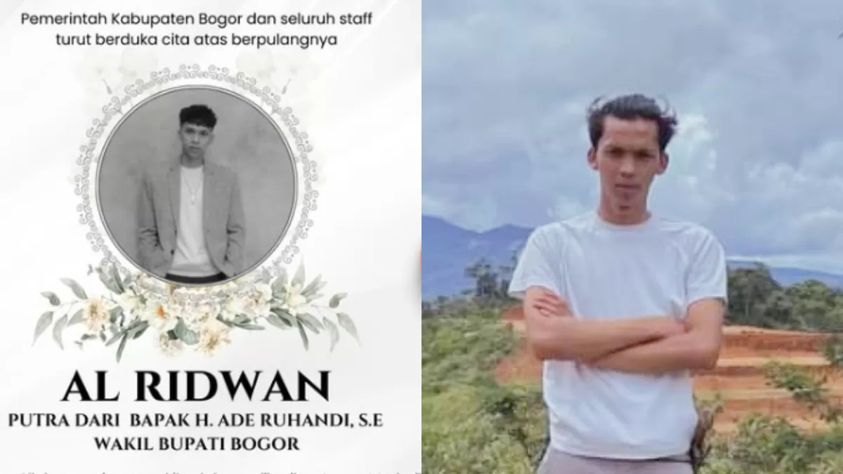 Al Ridwan, putra Wakil Bupati Bogor Ade Ruhandi meninggal dunia.