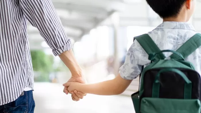 Ilustrasi anak sekolah jelang libur.