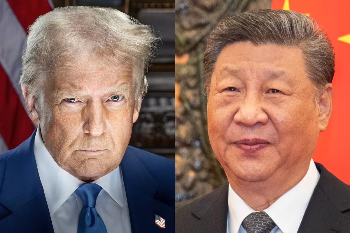Donald Trump dan Xi Jinping.