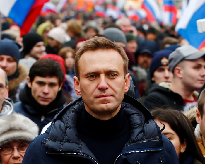 Pemimpin oposisi Rusia Alexei Navalny pada tahun 2015.