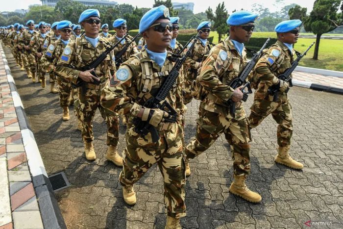 Pasukan Kontingen Garuda UNIFIL.