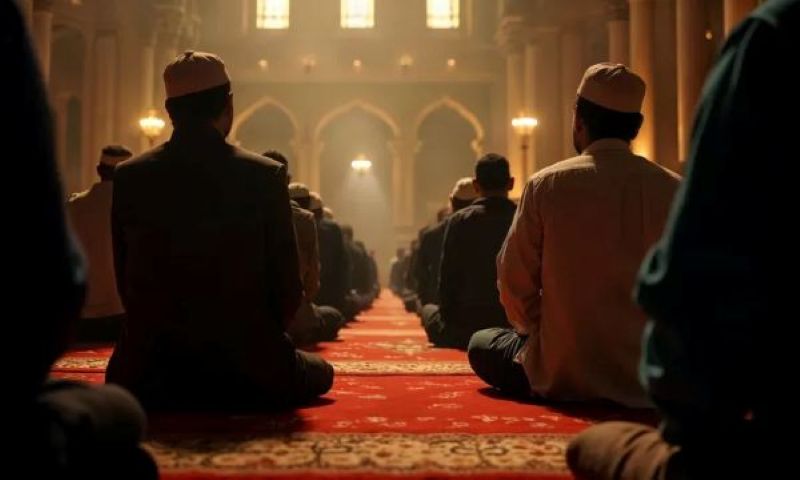 Ilustrasi salat terawih.