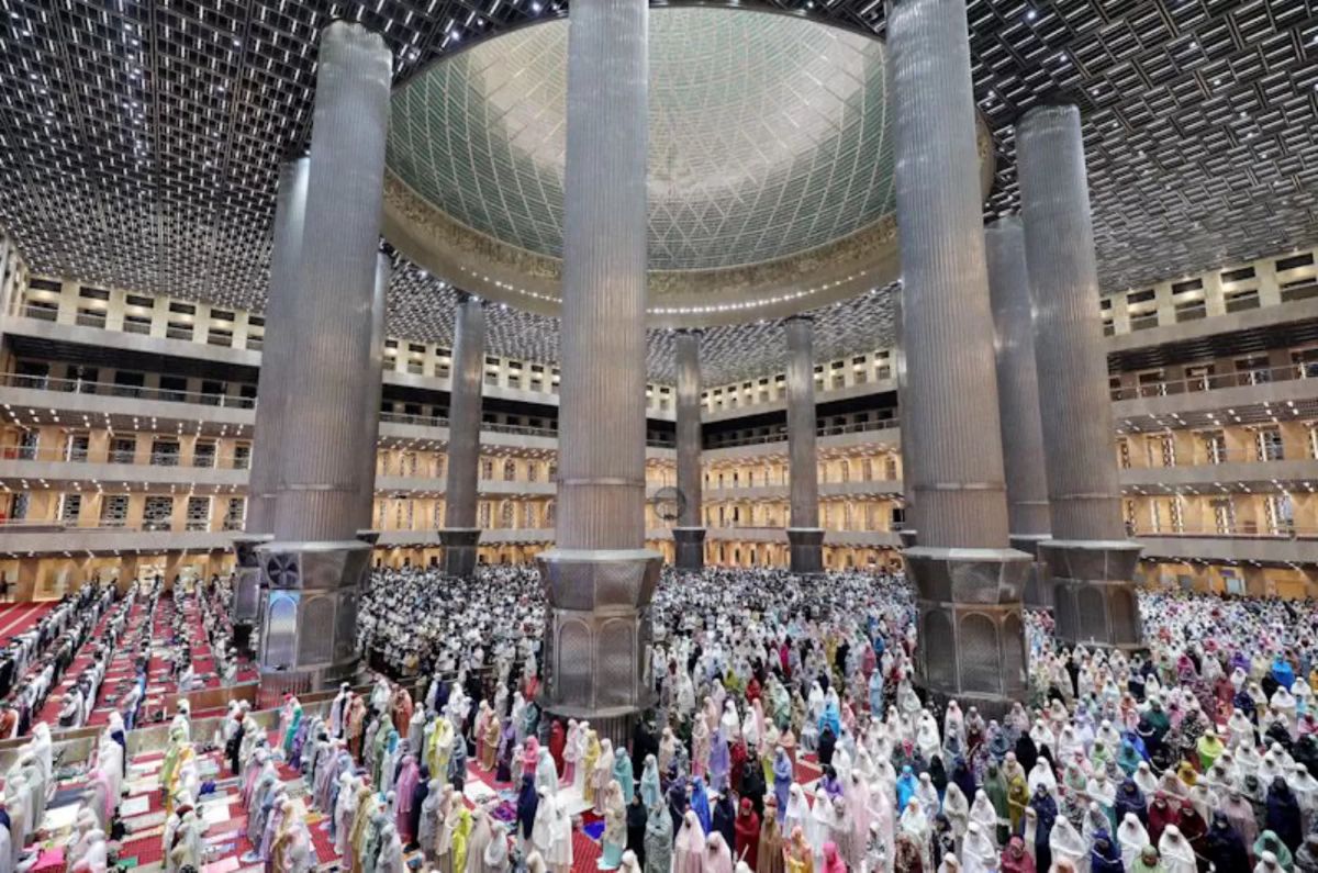 Ilustrasi shalat tarawih.