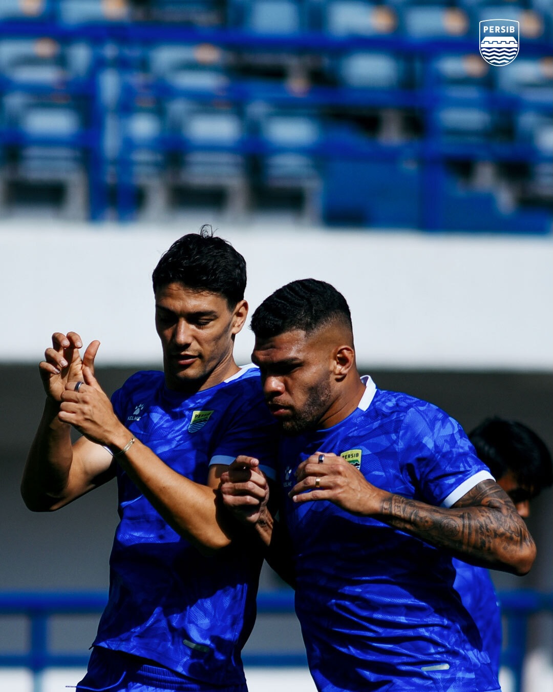 Sesi latihan Persib Bandung jelang leg kedua ACL 2 melawan Ratchaburi FC.
