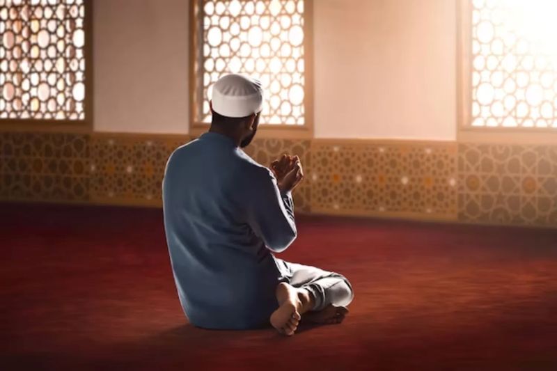 Ilustrasi berdoa.