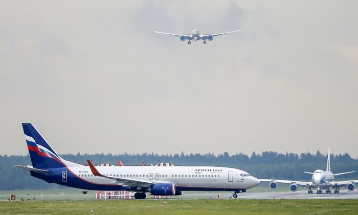 Pesawat Boeing 737-800 milik Aeroflot. 