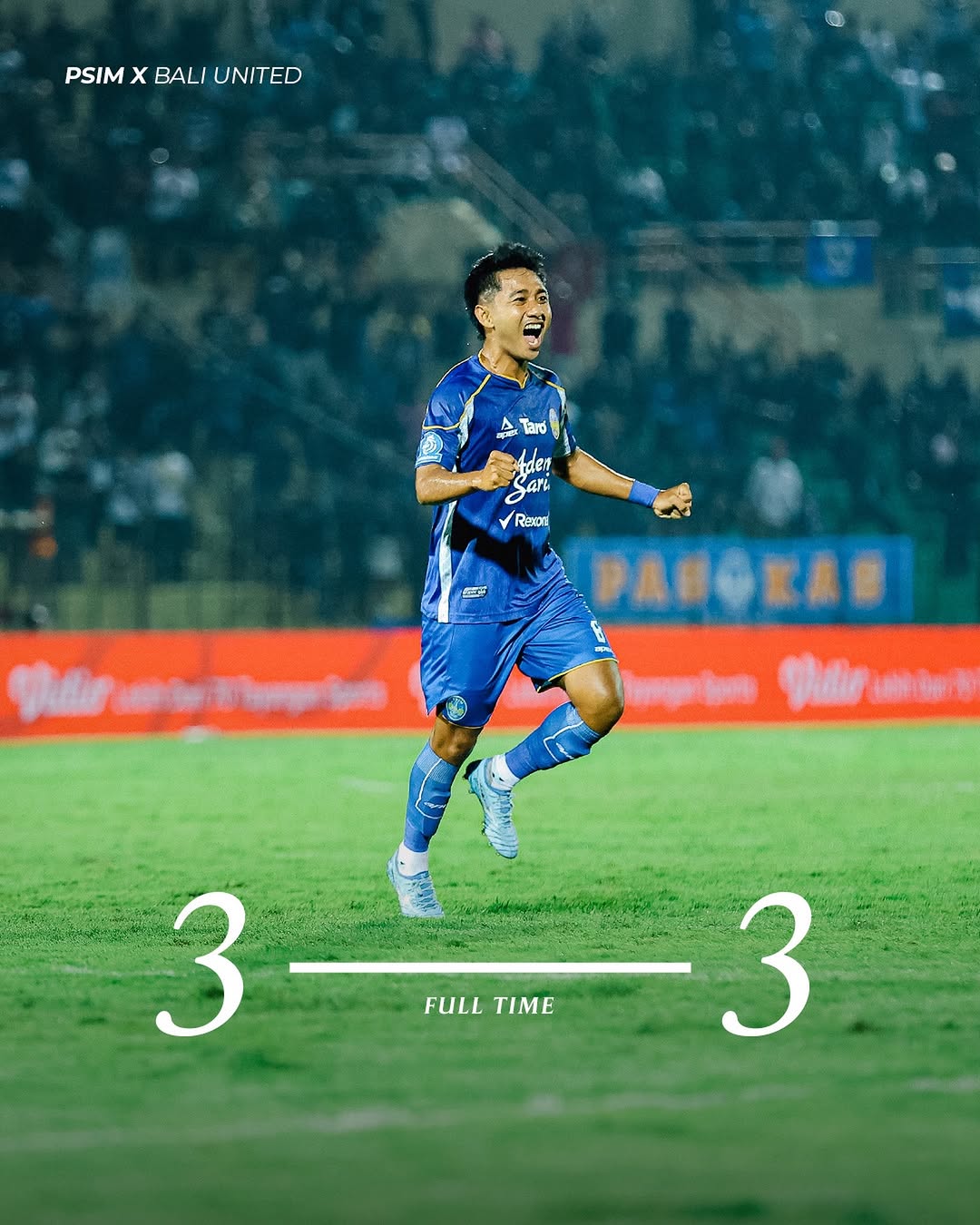 PSIM Jogja berhasil menahan imbang Bali United.