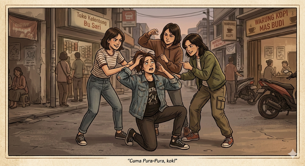 Ilustrasi pengeroyokan.