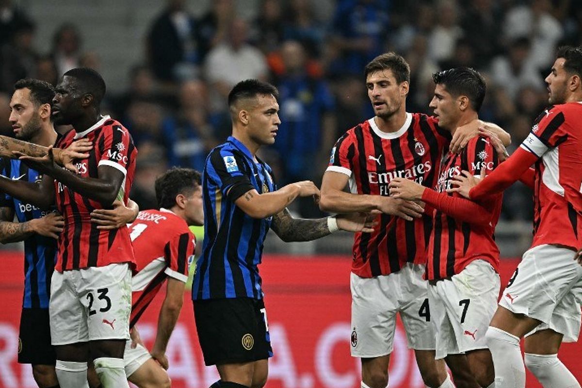 Derby Milan selalu menghadirkan drama di lapangan.
