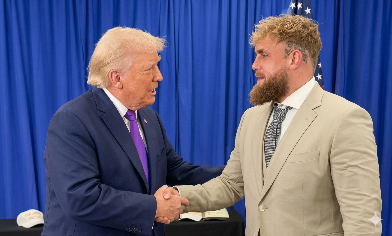 Donald Trump memberi dukungan kepada Jake Paul untuk ke politik.