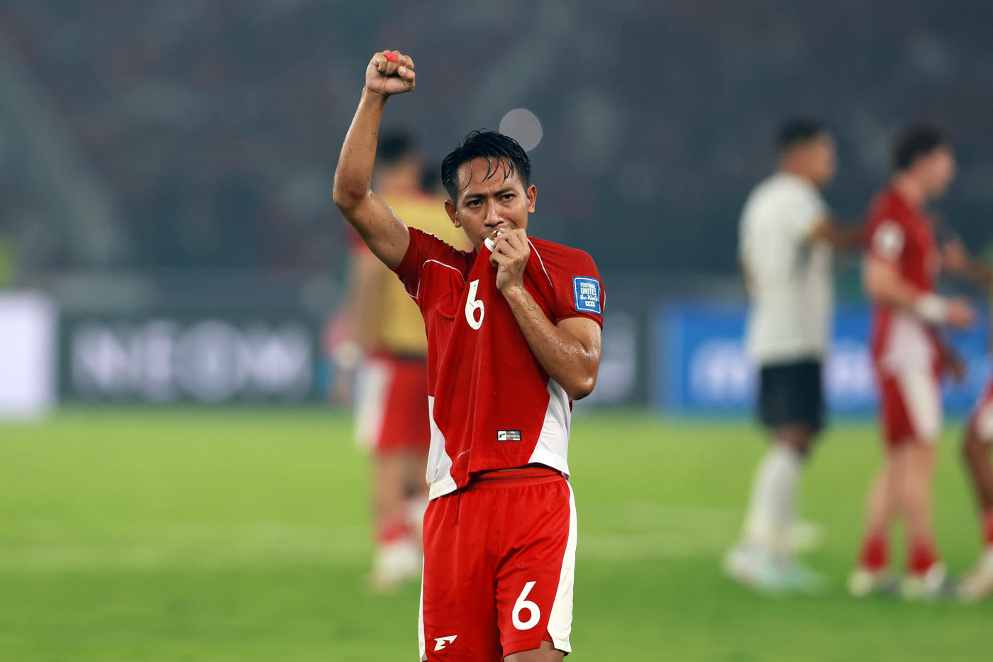 Pemain Timnas Indonesia  Beckham Putra.