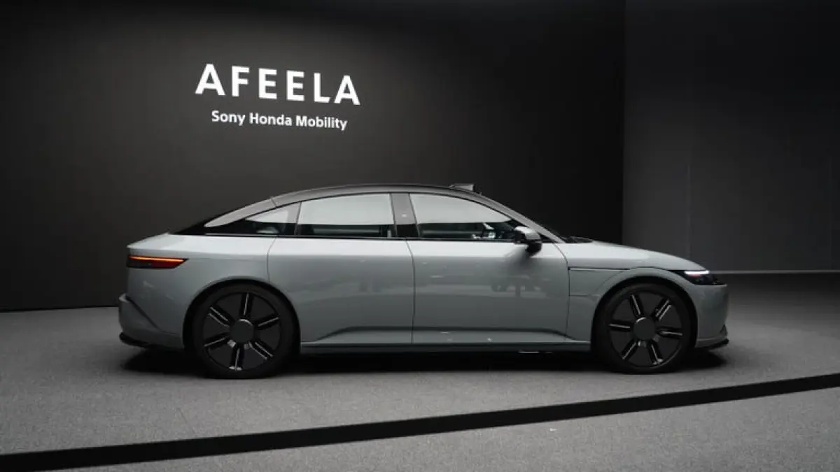 Mobil listrik proyek Sony dan Honda. (Antuan Goodwin/CNET)