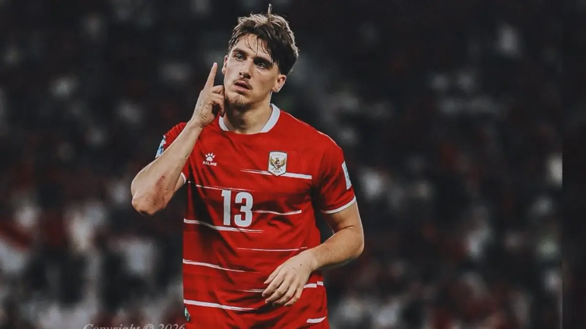 Selebrasi Mauro Zijlstra usai cetak gol ke gawang Sanit Kitts and Nevis. (Instagram/timnasindonesia)