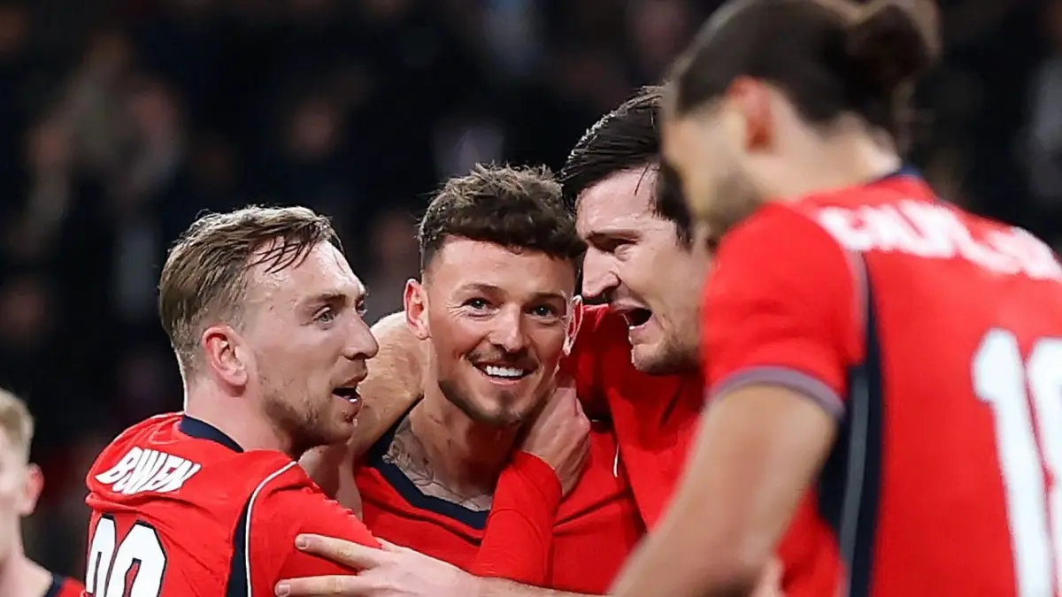 Para pemain timnas Inggris saat laga uji coba melawan Uruguay. (Instagram/england)