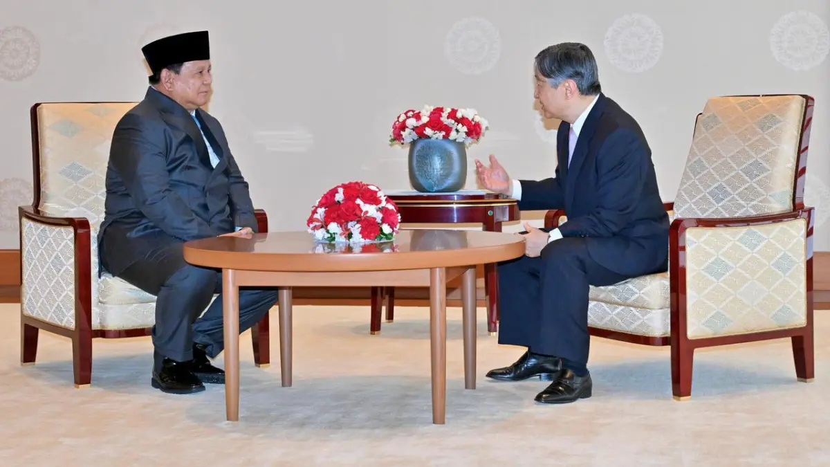 Prabowo Temui Kaisar Naruhito di Istana Kekaisaran. (Biro Pers Sekretariat Presiden)