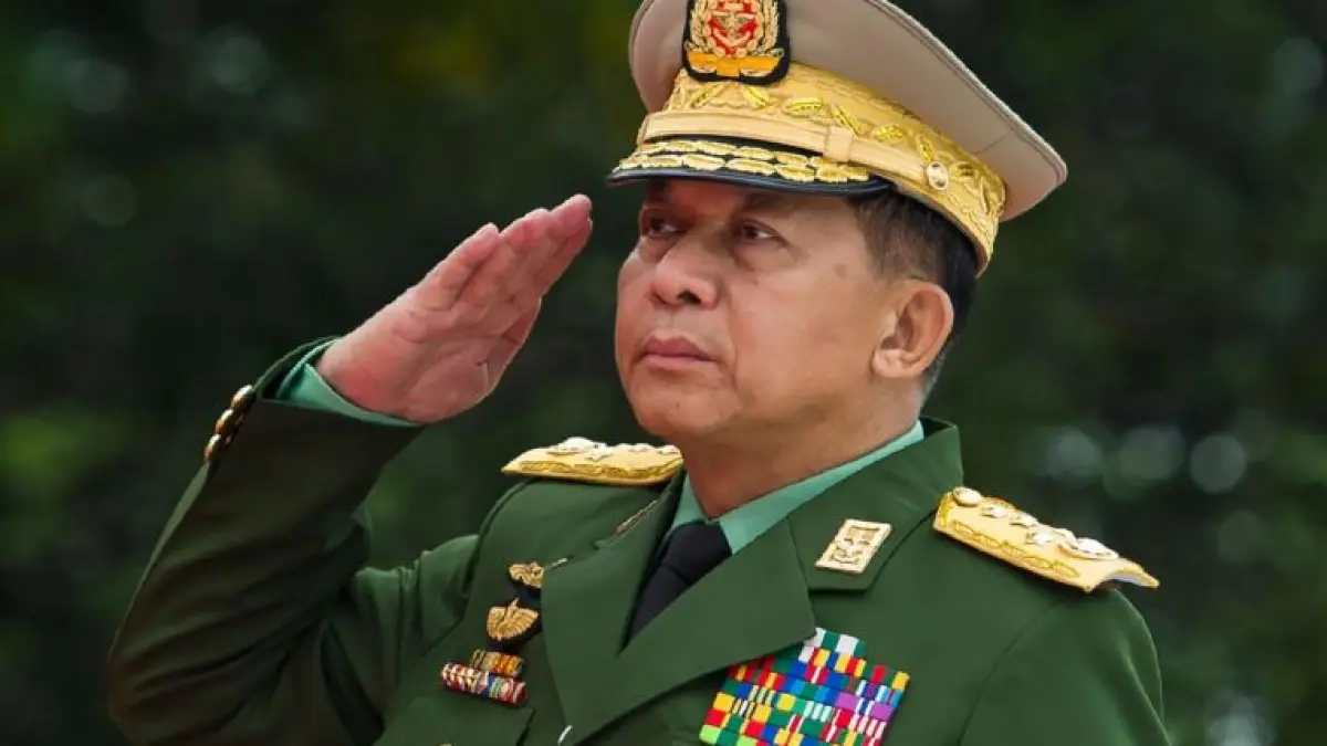 Pemimpin junta militer Myanmar Jenderal Min Aung Hlaing. (JawaPos)