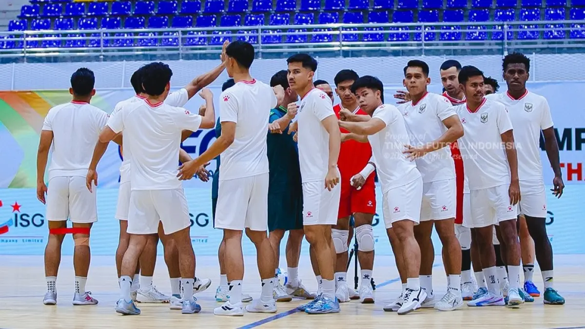 Official training timnas futsal Indonesia di Piala AFF Futsal 2026. (instagram/timnasfutsal)