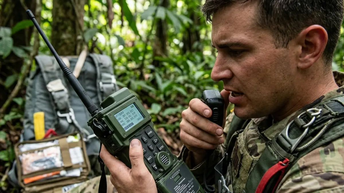 Combat Survivor Evader Locator (CSEL). (AI)