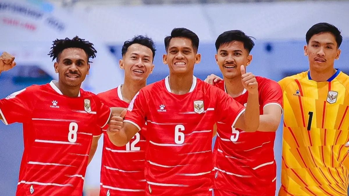 Squad timnas Indonesia saat menghadapi Brunei di ASEAN Futsal Championship 2026. (Instagra/timnasfutsal)