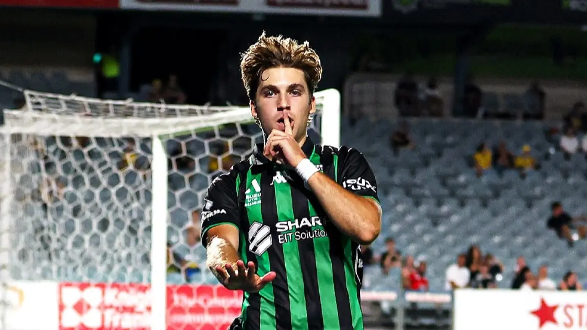 Luke Vickery, calon penyerang timnas Indonesia. (Instagram/aleagues)
