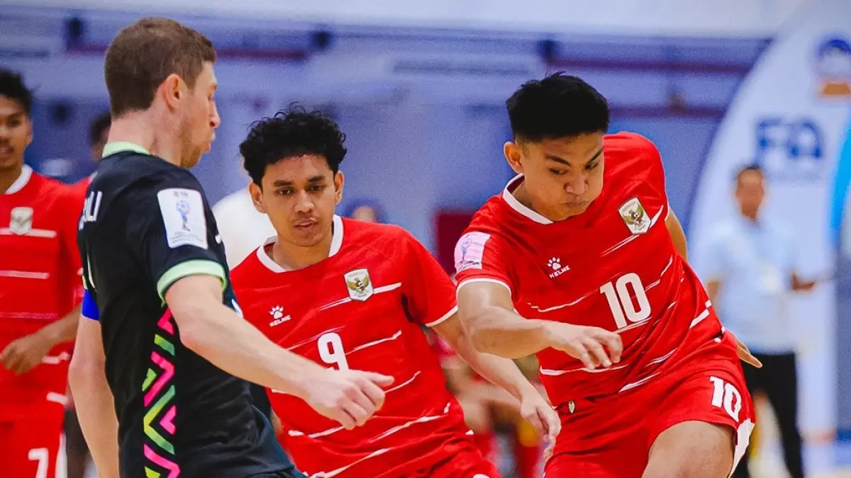 Aksi Muhammad Sanjaya di ASEAN Futsal Championship 2026. (Instagram/timnasfutsal)