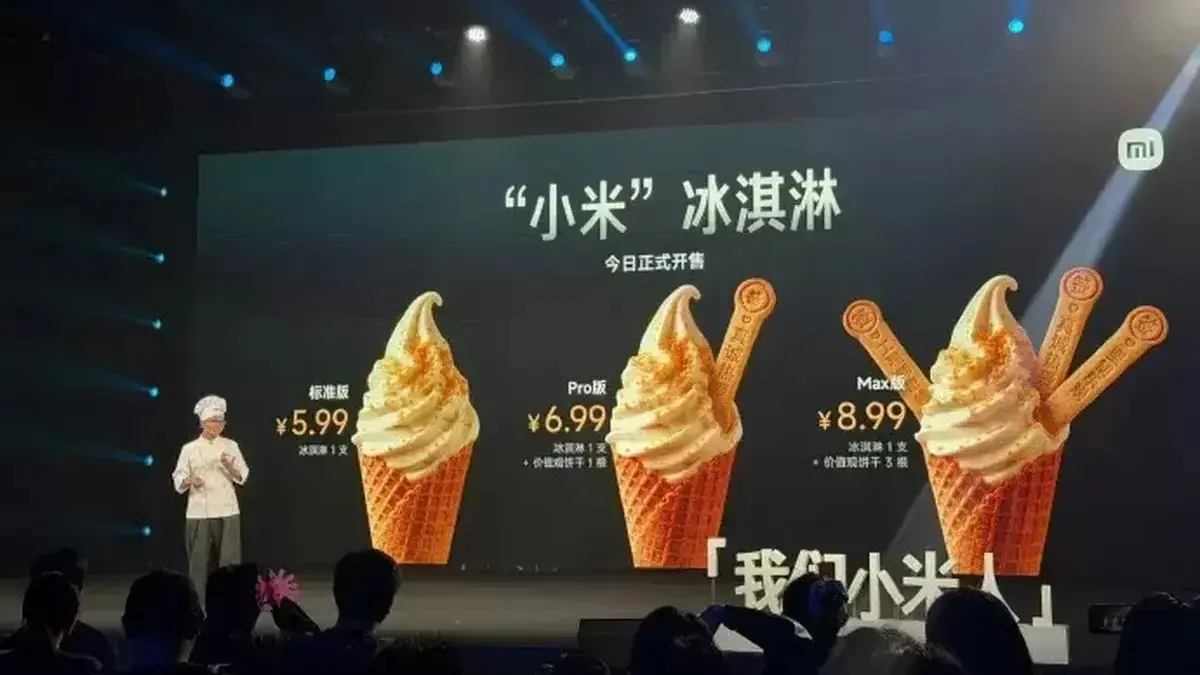Xiaomi meluncurkan es krim strandart, pro, dan max. (Xiaomi)