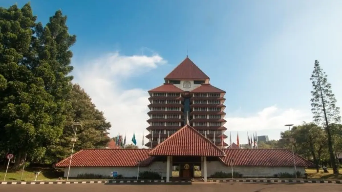 Ilustrasi gedung Rektorat UI. (Humas UI/Antara)
