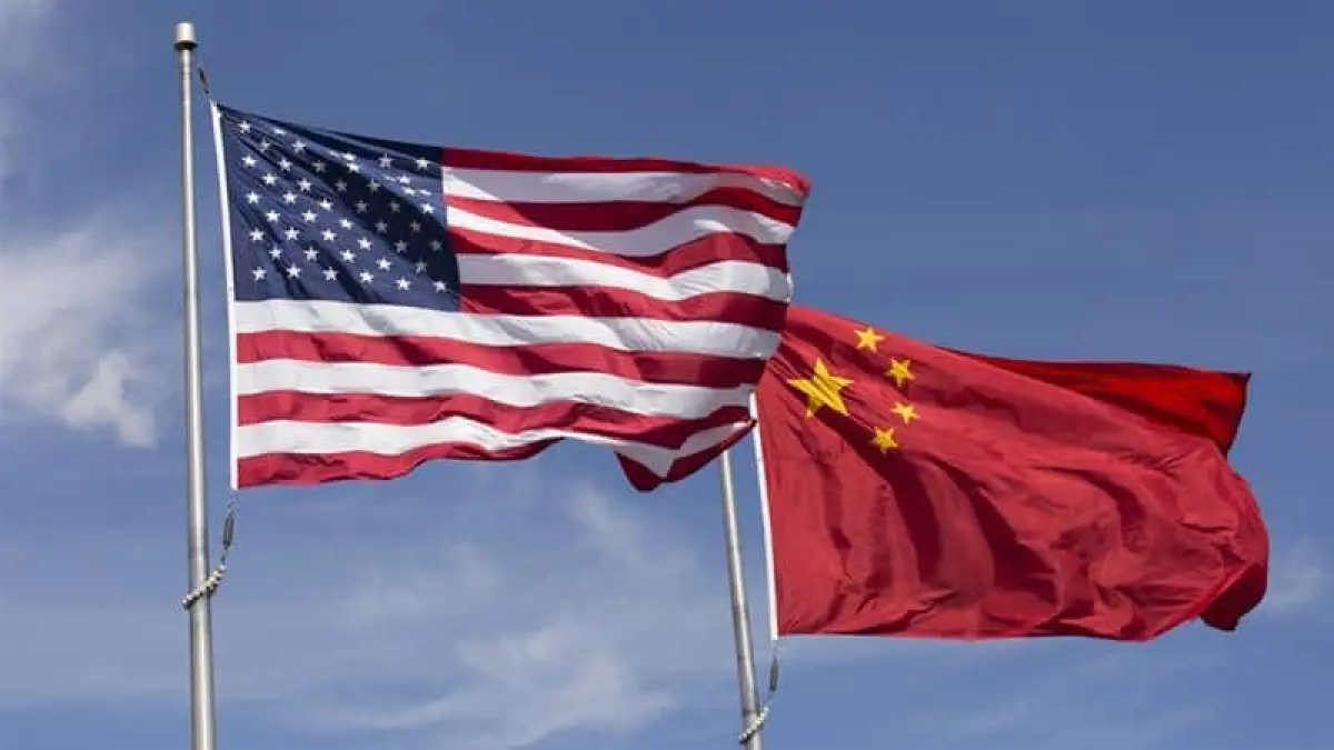 Bendera AS dan China. (Jawapos)