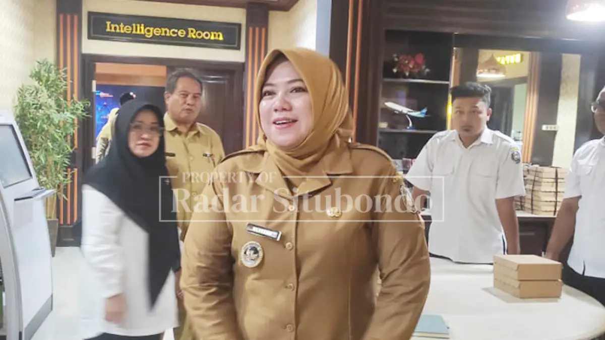 MITIGASI KEMARAU: Wakil Bupati Situbondo, Ulfiyah, menyampaikan langkah antisipasi dan mitigasi untuk menghadapi musim kemarau panjang tahun 2026, Kamis (16/4). (Ahmad Rifa