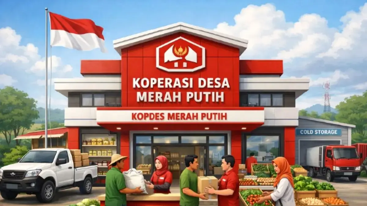 Ilustrasi Koperasi Desa Merah Putih. (Lombok Post)
