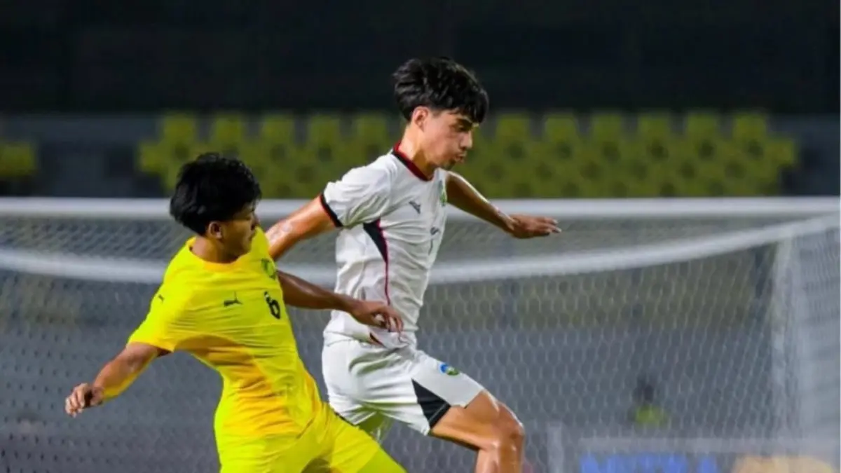 Timnas Malaysia saat menghadapi Timor Leste di ASEAN U17 Championship 2026. (Instagram/aff_aseanfootball)