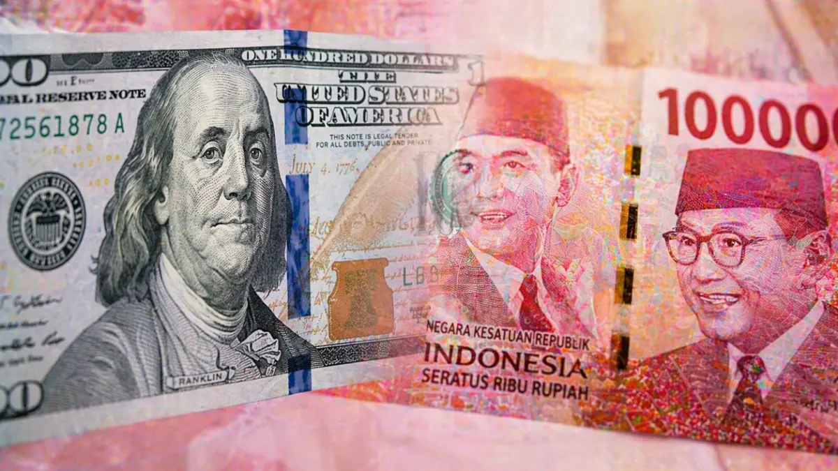 Ilustrasi nilai tukar rupiah. (FOTO: Radar Situbondo/ AI Generated)