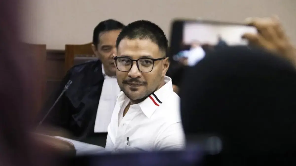 Ammar Zoni saat menjalani sidang lanjutan kasus peredaran narkoba di Rutan Salemba. (Dok: jawa pos)