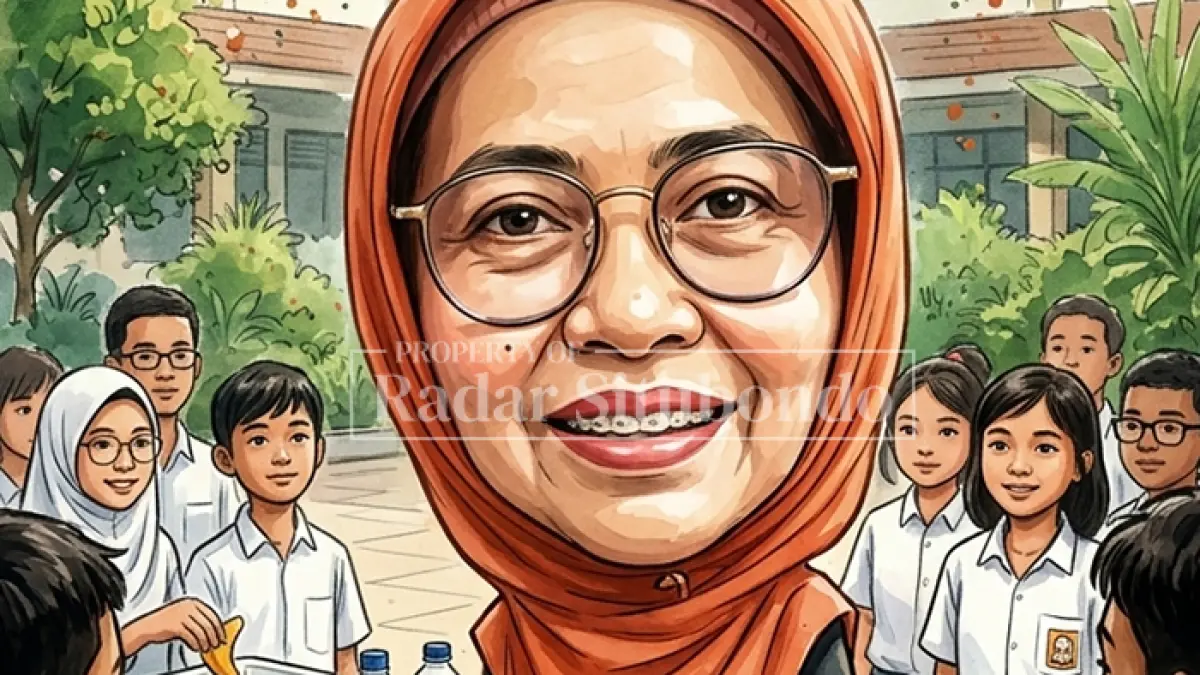 Kepala SMP Negeri 1 Panji, Sri Rahaju Supandi, M.Pd., 
