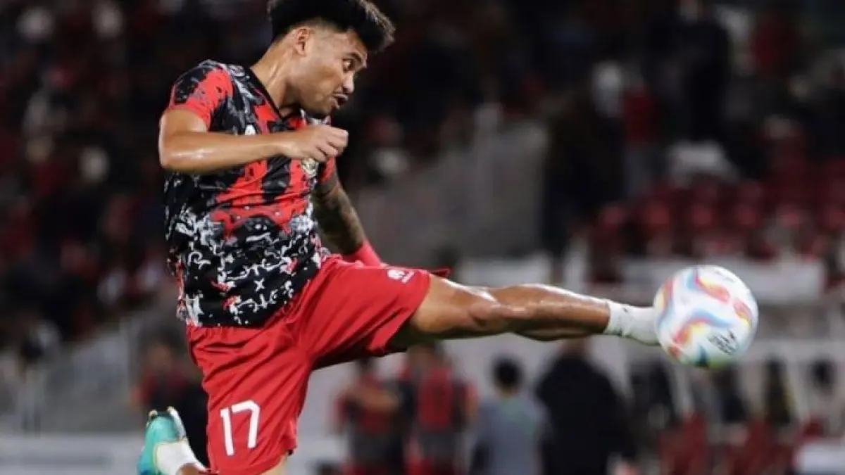 Saddil Ramdani ketika membela Timnas Indonesia di bawah komando Shin Tae-yong. (Instagram/@saddilramdanii)