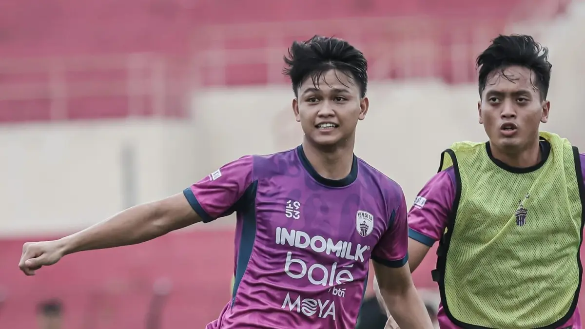 Sesi latihan Persita Tangerang jelang laga melawan PSIM. (Instagram/persita.official)