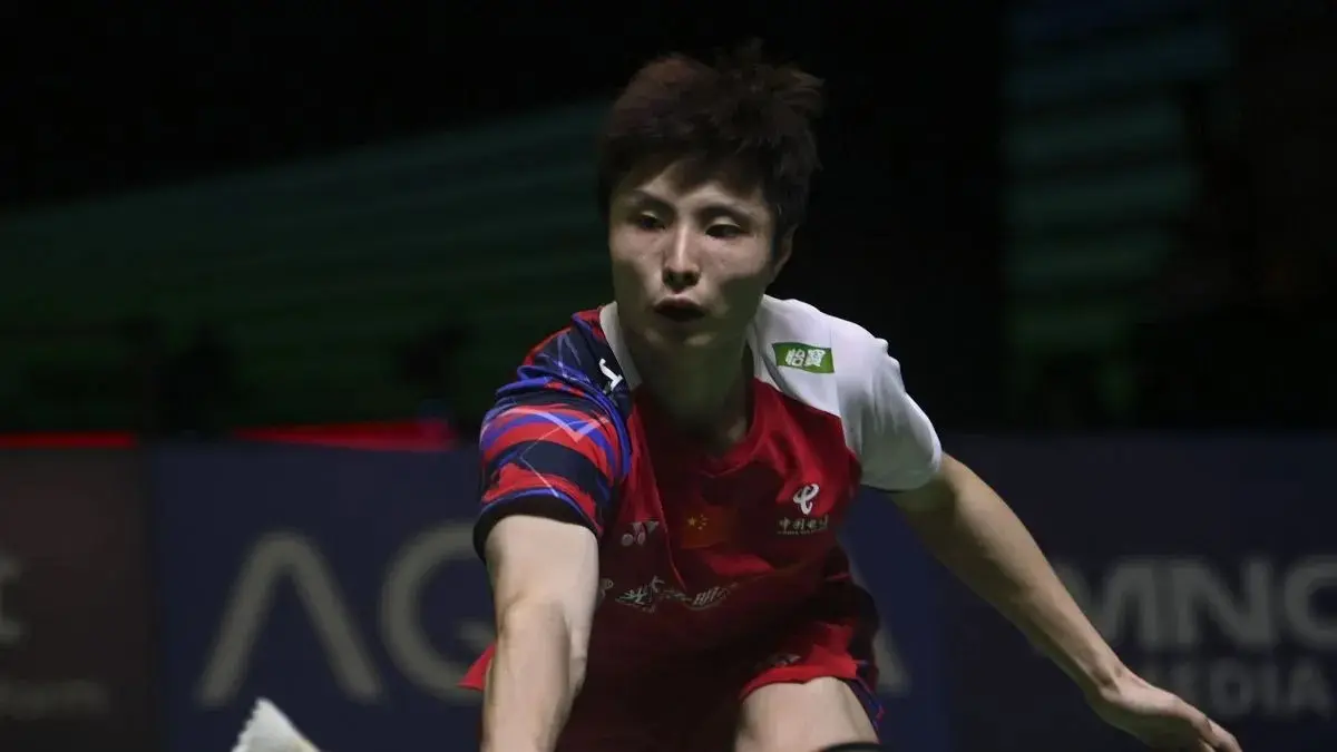 Pebulu tangkis tunggal putra China Shi Yu Qi. (ANTARA)