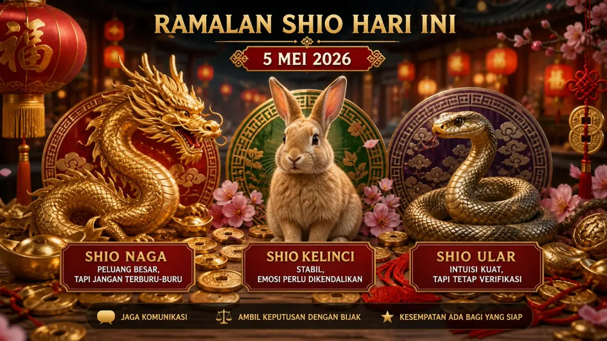 Shio hari ini, Selasa 5 Mei 2026. (FOTO: Radar Situbondo)